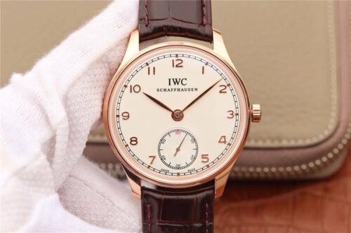 IWC Portuguese IW545409 ZF Factory Rose Gold White Dial Replica Watch