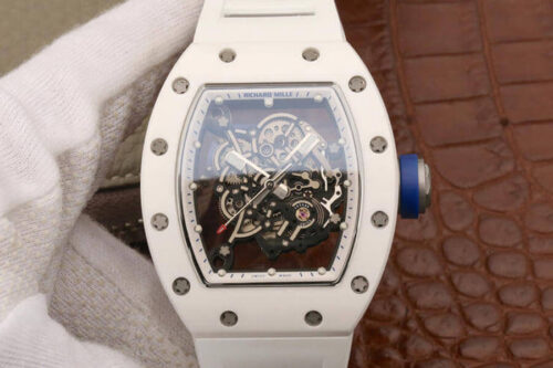 Richard Mille RM055 KV Factory White Ceramic Case Replica Watch
