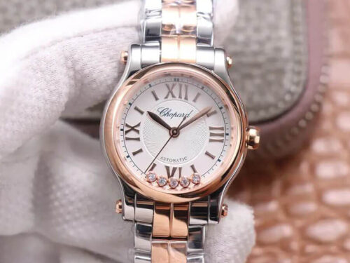 Chopard Happy Diamonds 278573-6014 YF Factory Rose Gold Replica Watch