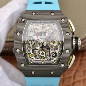 Richard Mille RM11-03 KV Factory Carbon Fiber Blue Strap Replica Watch
