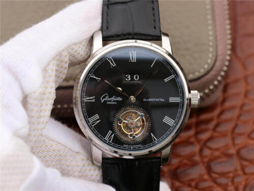 Glashutte Original Senator Excellence Tourbillon 1-94-03-04-04-04 R8 Factory V3 Black Dial Replica Watch