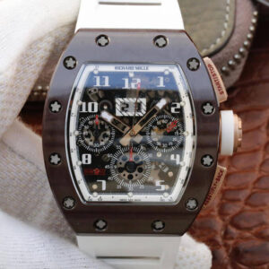 Richard Mille RM011 KV Factory Brown Ceramic Case Replica Watch
