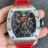 Richard Mille RM011 KV Factory Red Rubber Strap Replica Watch