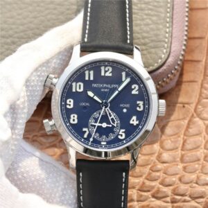 Patek Philippe Calatrava 5524G-001 GR Factory Stainless Steel Blue Dial Replica Watch