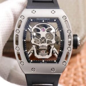 Richard Mille RM52-01 Tourbillon JB Factory Titanium Alloy Skull Dial Replica Watch