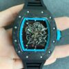 Richard Mille RM055 KV Factory V2 Carbon Fiber Black Rubber Strap Replica Watch