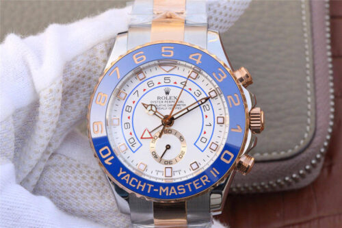 Rolex Yacht-Master M116681-0002 JF Factory White Dial Replica Watch