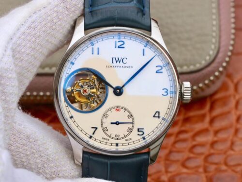 IWC Portuguese Tourbillon ZF Factory Stainless Steel White Dial Replica Watch
