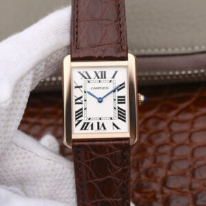 Cartier Tank W5200025 K11 Factory White Dial Replica Watch