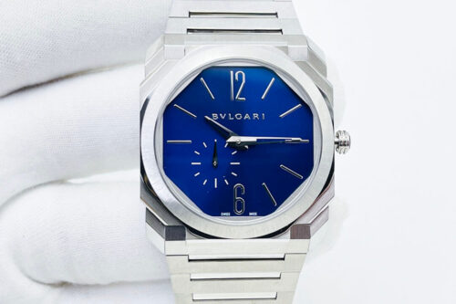 Bvlgari Octo Finissimo 103431 BV Factory Stainless Steel Blue Dial Replica Watch