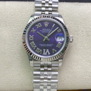 Rolex Datejust M178274-0088 31MM EW Factory Purple Dial Replica Watch