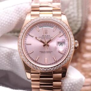 Rolex Day Date M228345RBR-0010 EW Factory Rose Gold Replica Watch