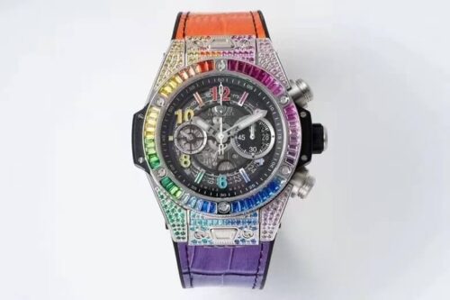 Hublot BIG BANG Unico 411.NX.1117.LR.0999 ZF Factory Coloured Gemstone Dial Replica Watch
