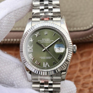 Rolex Datejust 36MM GM Factory Green Dial Replica Watch