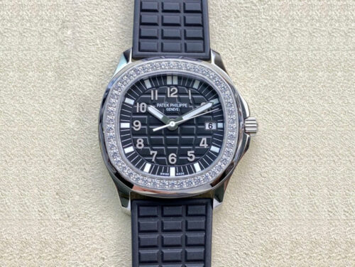 Patek Philippe Aquanaut Quartz Ladies 5067A-001 PPF Factory Diamond-set Bezel Replica Watch