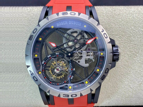 Roger Dubuis Excalibur RDDBEX0549 BBR Factory Tourbillon Titanium Case Replica Watch