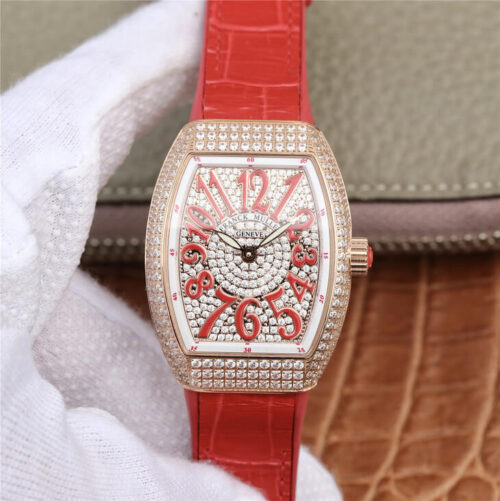 Franck Muller Vanguard Ladies ABF Factory Diamond Case Replica Watch