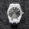 Audemars Piguet Royal Oak Tourbillon R8 Factory V3 Black Rubber Strap Replica Watch