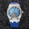 Audemars Piguet Royal Oak Tourbillon R8 Factory V3 Blue Strap Replica Watch