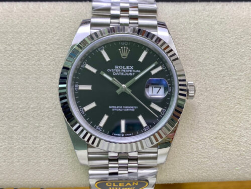 Rolex Datejust M126334-0018 Clean Factory Black Dial Replica Watch