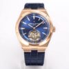 Vacheron Constantin Overseas Tourbillon 6000V/110R-B733 BBR Factory Blue Leather Strap Replica Watch