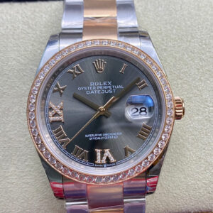 Rolex Datejust M126281RBR-0012 EW Factory Diamond-set Bezel Replica Watch
