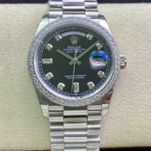 Rolex Day Date 118346 36MM EW Factory Diamond-set Bezel Replica Watch