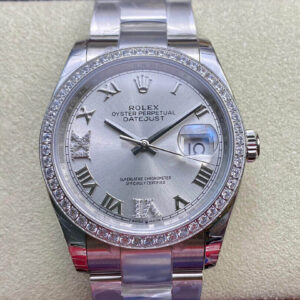 Rolex Datejust M126284RBR-0022 EW Factory Diamond-set Bezel Replica Watch