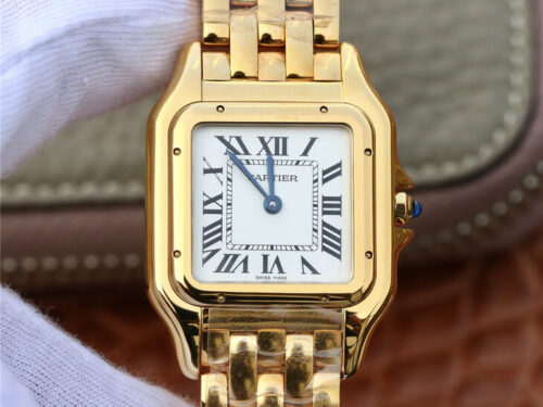Panthere De Cartier WGPN0009 27MM 8848 Factory Yellow Gold Replica Watch