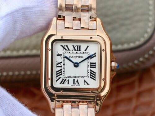 Panthere De Cartier WGPN0007 27MM 8848 Factory Rose Gold Replica Watch