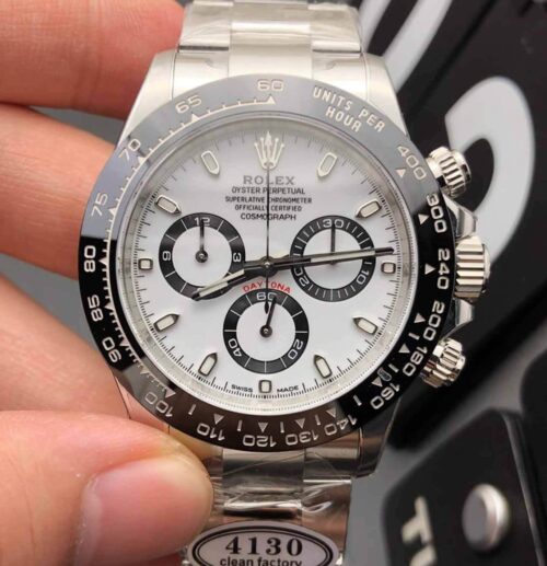 Rolex Cosmograph Daytona M116500LN-0001 Clean Factory V2 Stainless Steel White Dial Replica Watch