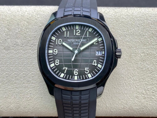 Patek Philippe Aquanaut PP5167 ZF Factory DLC Black Strap Replica Watch