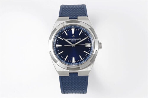 Vacheron Constantin Overseas 4500V PPF Factory Blue Rubber Strap Replica Watch