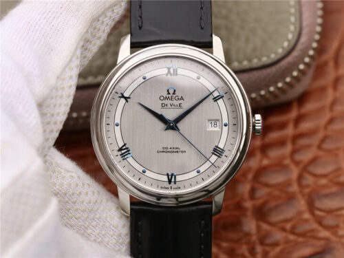 Omega De Ville 424.13.40.20.02.003 MKS Factory Silver Dial Replica Watch