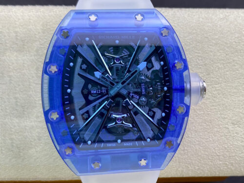 Richard Mille RM12-01 RM Factory Tourbillon Transparent Dial Replica Watch