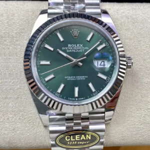 Rolex Datejust M126334-0027 Clean Factory Mint Green Dial Replica Watch
