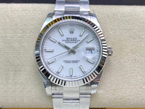 Rolex Datejust M126334-0009 VS Factory White Dial Replica Watch