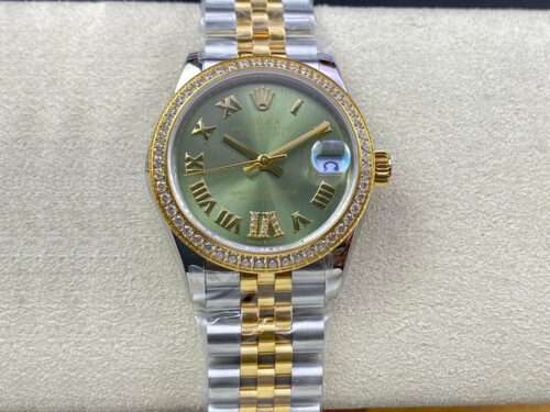 Rolex Datejust M278383RBR-0016 31MM EW Factory Yellow Gold Replica Watch
