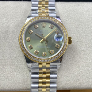 Rolex Datejust M278383RBR-0030 31MM EW Factory Green Dial Replica Watch