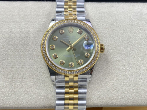 Rolex Datejust M278383RBR-0030 31MM EW Factory Green Dial Replica Watch