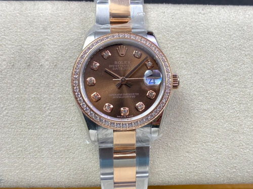 Rolex Datejust M278381RBR-0027 31MM EW Factory Diamond Bezel Replica Watch
