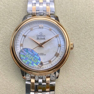 Omega De Ville MKS Factory Rose Gold Bezel Replica Watch