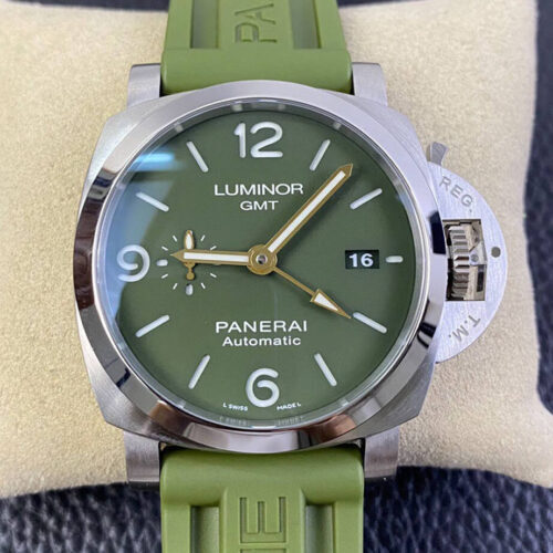Panerai Luminor PAM01056 VS Factory Green Rubber Strap Replica Watch