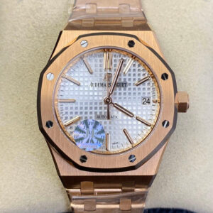Audemars Piguet Royal Oak 15450OR.OO.1256OR.01 JF Factory Silver Dial Replica Watch