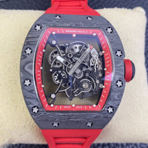 Richard Mille RM055 NTPT BBR Factory Carbon Fiber Red Strap Replica Watch