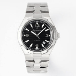 Vacheron Constantin Overseas 47040 PPF Factory Stainless Steel Black Dial Replica Watch