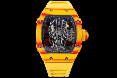 Richard Mille RM27-03 Rafael Nadal Tourbillon RM Factory Yellow Rubber Strap Replica Watch