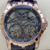 Roger Dubuis Excalibur RDDBEX0395 YS Factory Rose Gold Double Tourbillon Dial Replica Watch