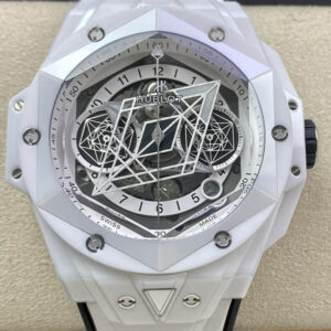 Hublot Big Bang Sang Bleu II 418.HX.2001.RX.MXM21 BB Factory White Ceramics Replica Watch