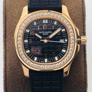 Patek Philippe Aquanaut 5067A Quartz Movement PPF Factory Rose Gold Case Replica Watch